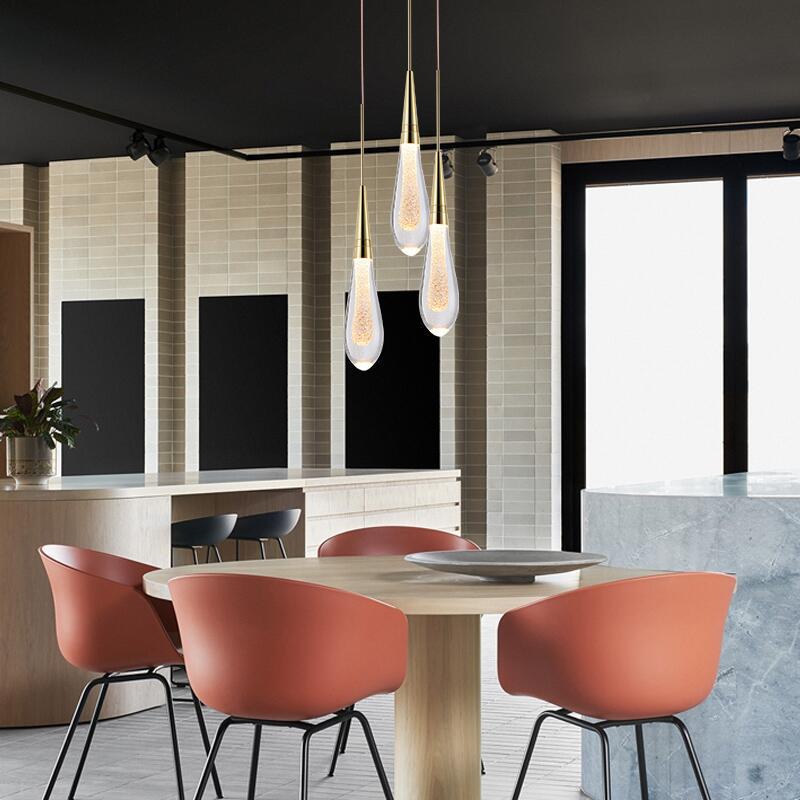 Slim Crystal LED Chandelier 1/3-Light