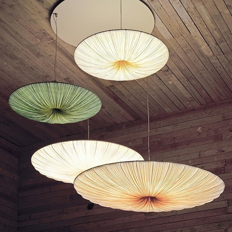 Round Fabric Shade Iron Chandelier 50/60cm