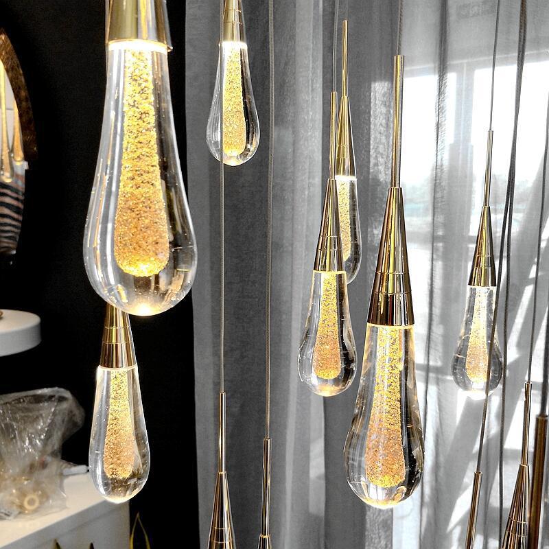 Slim Crystal LED Chandelier 1/3-Light