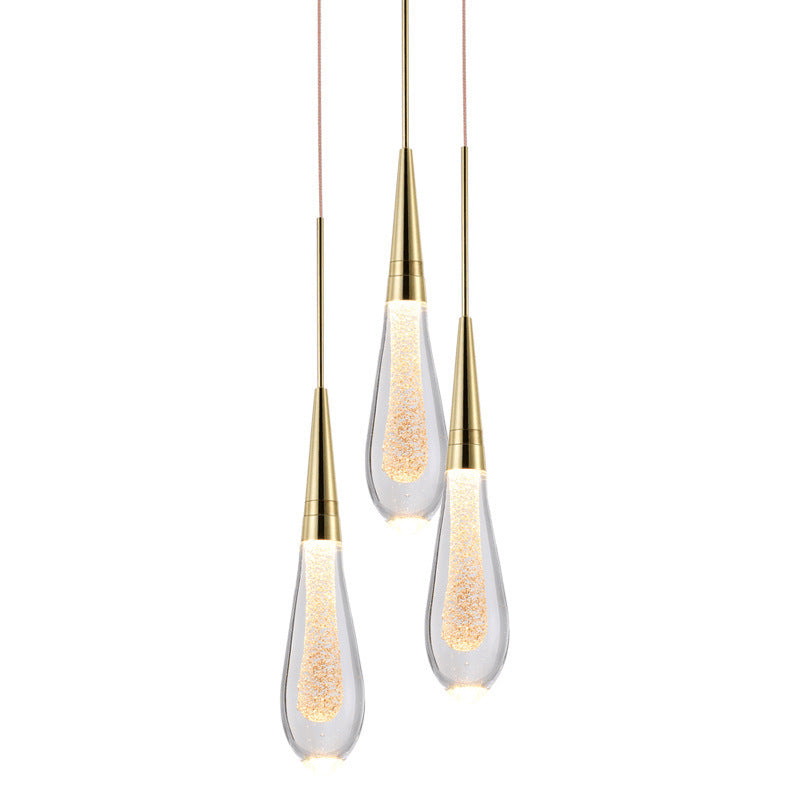 Slim Crystal LED Chandelier 1/3-Light / White light