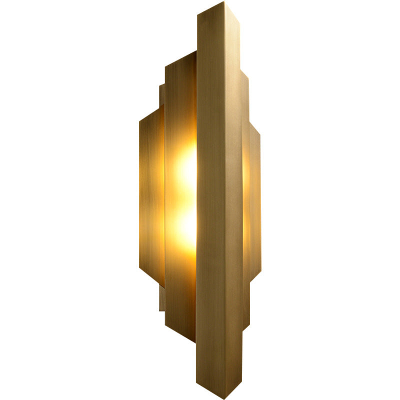 Vintage Copper Wall Light 45cm Tall
