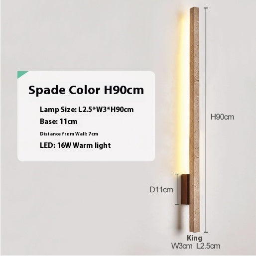 Warm White Strip Wall Light 55/90cm / Blackwood color / 55cm