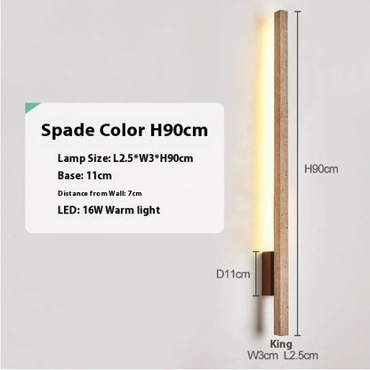 Warm White Strip Wall Light 55/90cm / Blackwood color / 55cm