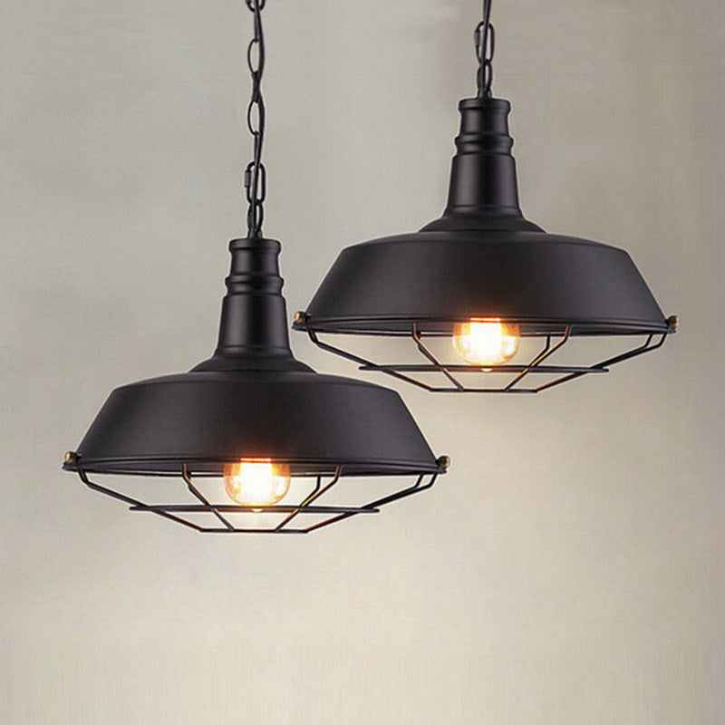 Vintage Iron Single-Head Pendant Light