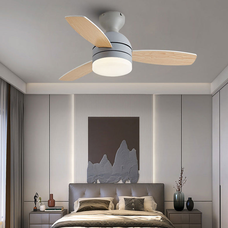 36/42-Inch Inverter Ceiling Fan Light / Black Hanging Rod / 42in Dual Control / 220V