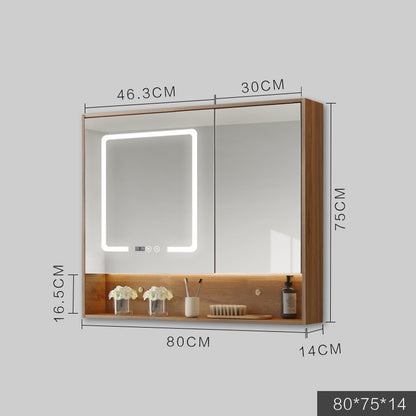 LED Anti-Fog Wall Mirror Cabinet
