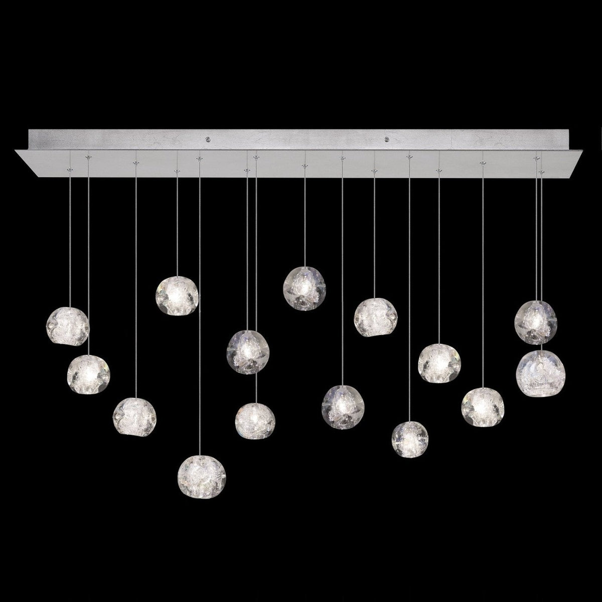 48-Inch Rectangular Optic Crystal Pendant Light