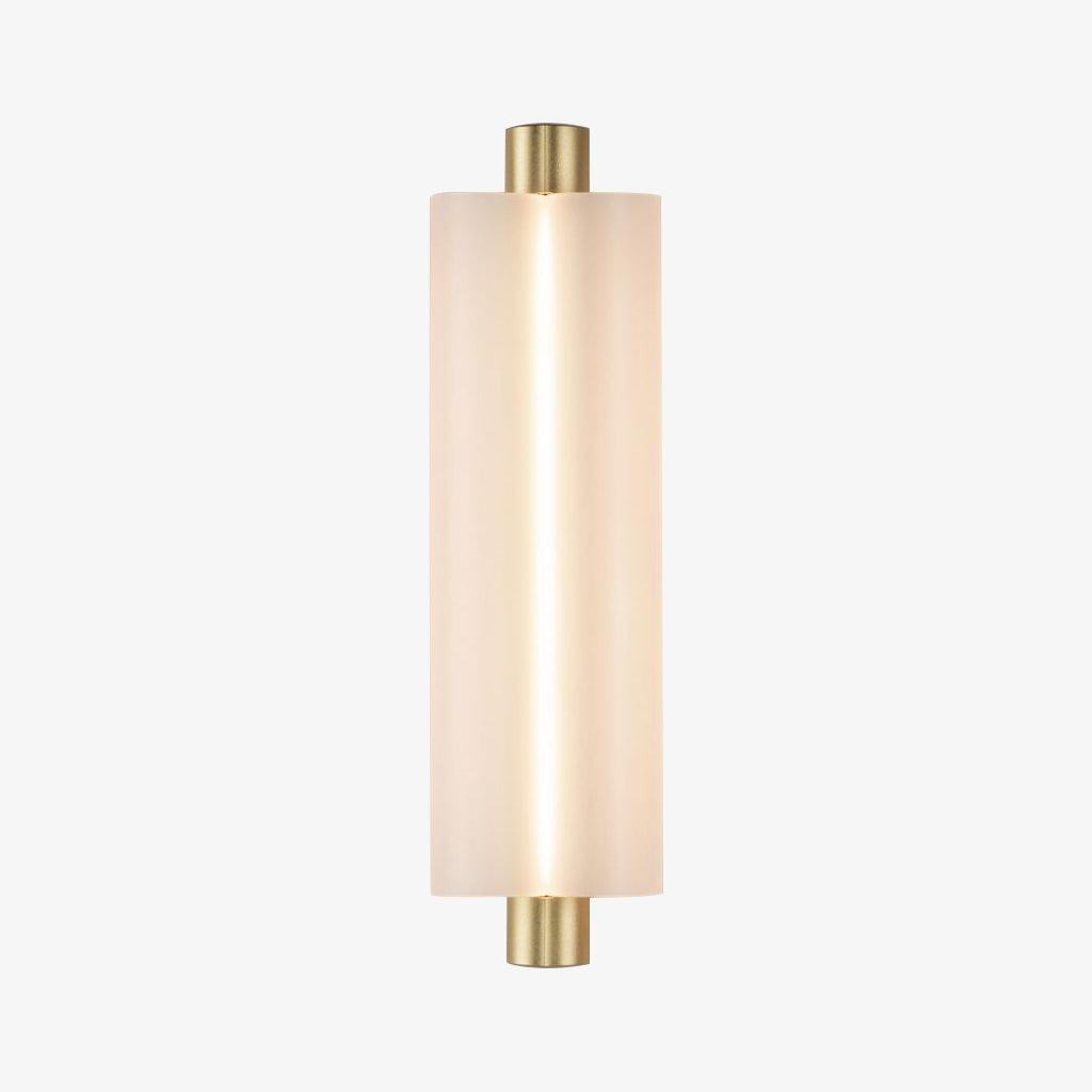 Trifoliate Integrated LED Wall Light / ∅ 4.8″ x H 15″ / Dia 11cm x H 38cm Set of 2 / Black & Frosted White / Warm Light