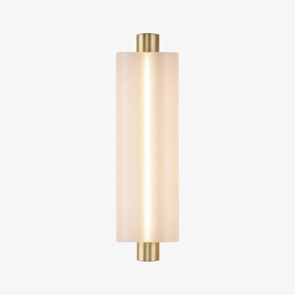 Trifoliate Integrated LED Wall Light / ∅ 4.8″ x H 15″ / Dia 11cm x H 38cm Set of 2 / Black & Frosted White / Warm Light
