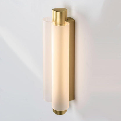 Trifoliate Integrated LED Wall Light / ∅ 4.8″ x H 15″ / Dia 11cm x H 38cm / Gold & Frosted White / Cold Light