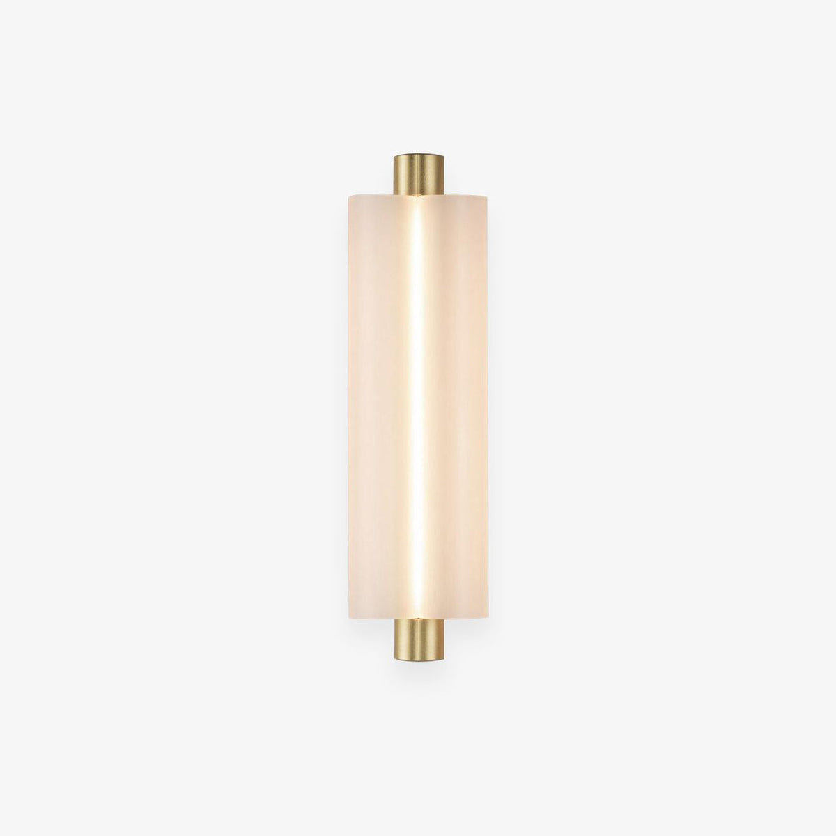 Trifoliate Integrated LED Wall Light / ∅ 4.8″ x H 15″ / Dia 11cm x H 38cm / Black & Frosted White / Warm Light