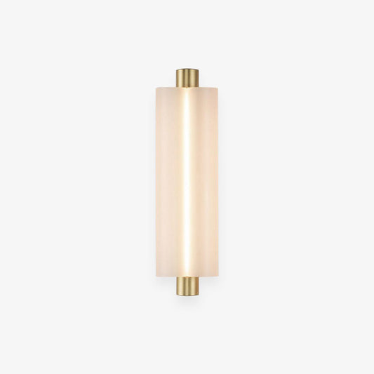 Trifoliate Integrated LED Wall Light / ∅ 4.8″ x H 15″ / Dia 11cm x H 38cm / Black & Frosted White / Warm Light