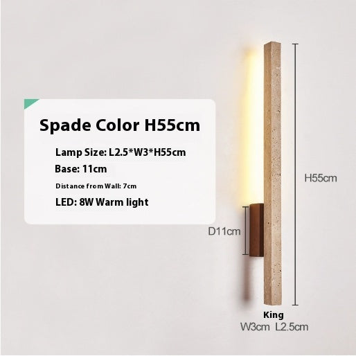 Warm White Strip Wall Light 55/90cm / Blackwood color / 90cm