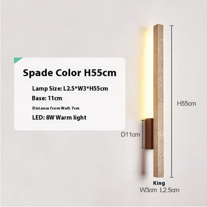 Warm White Strip Wall Light 55/90cm / Blackwood color / 90cm