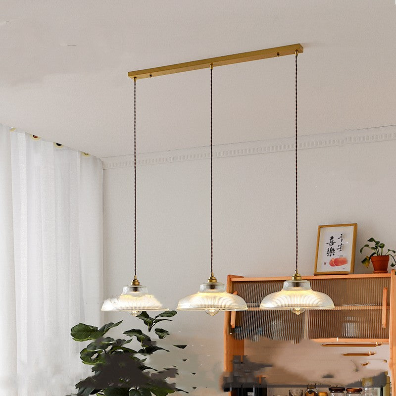 Copper Glass Japanese Chandelier 1–3 Light